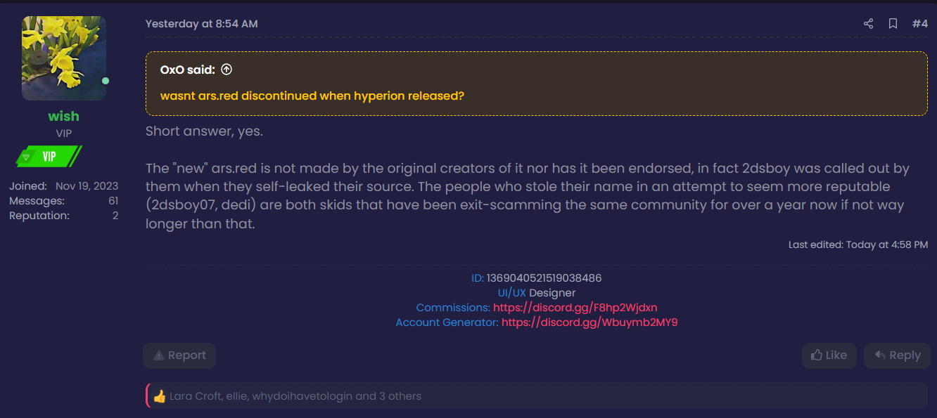 Evidence screenshot