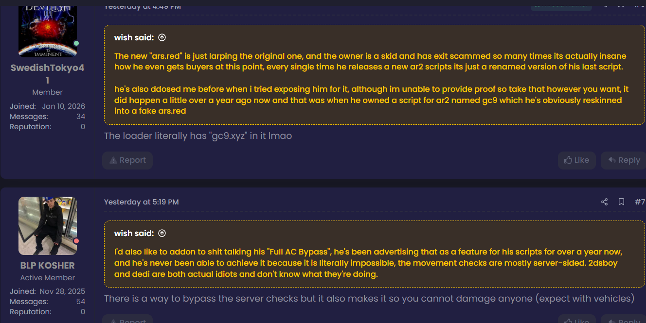 Evidence screenshot