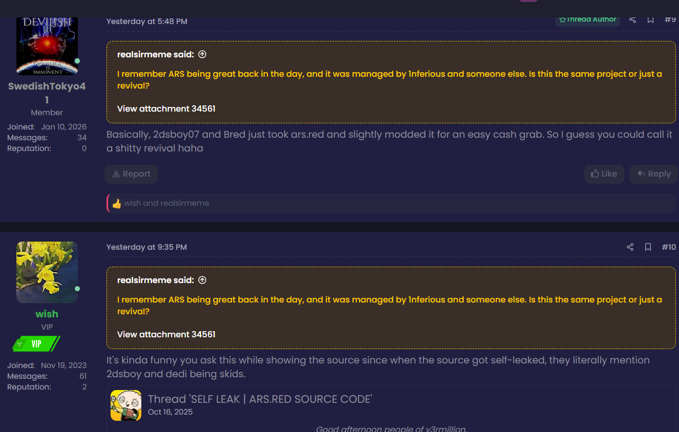 Evidence screenshot