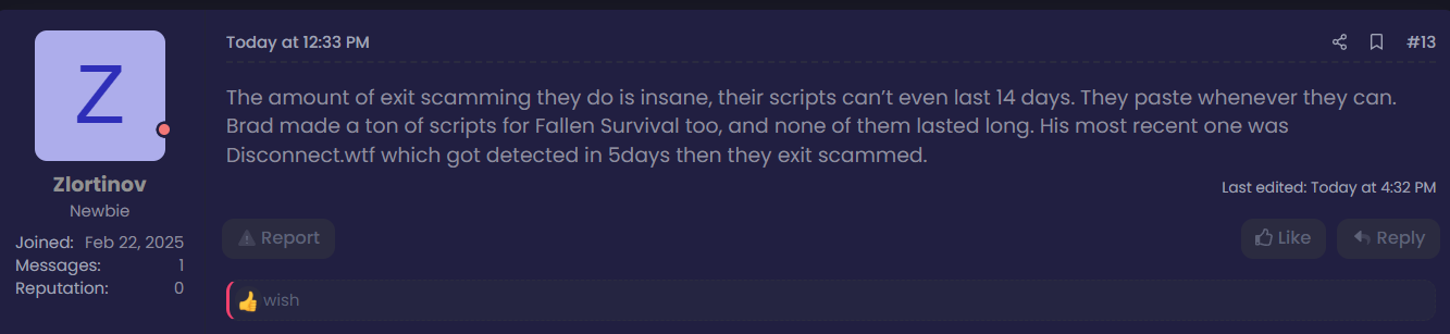 Evidence screenshot