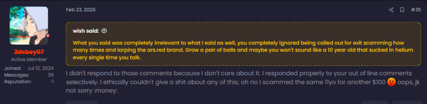 Evidence screenshot