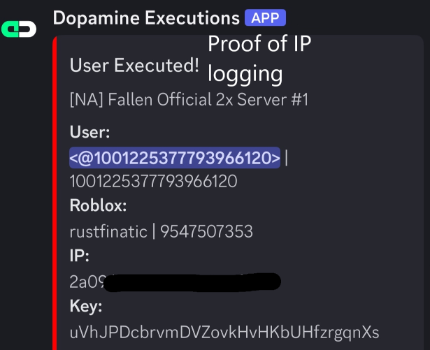 Evidence screenshot